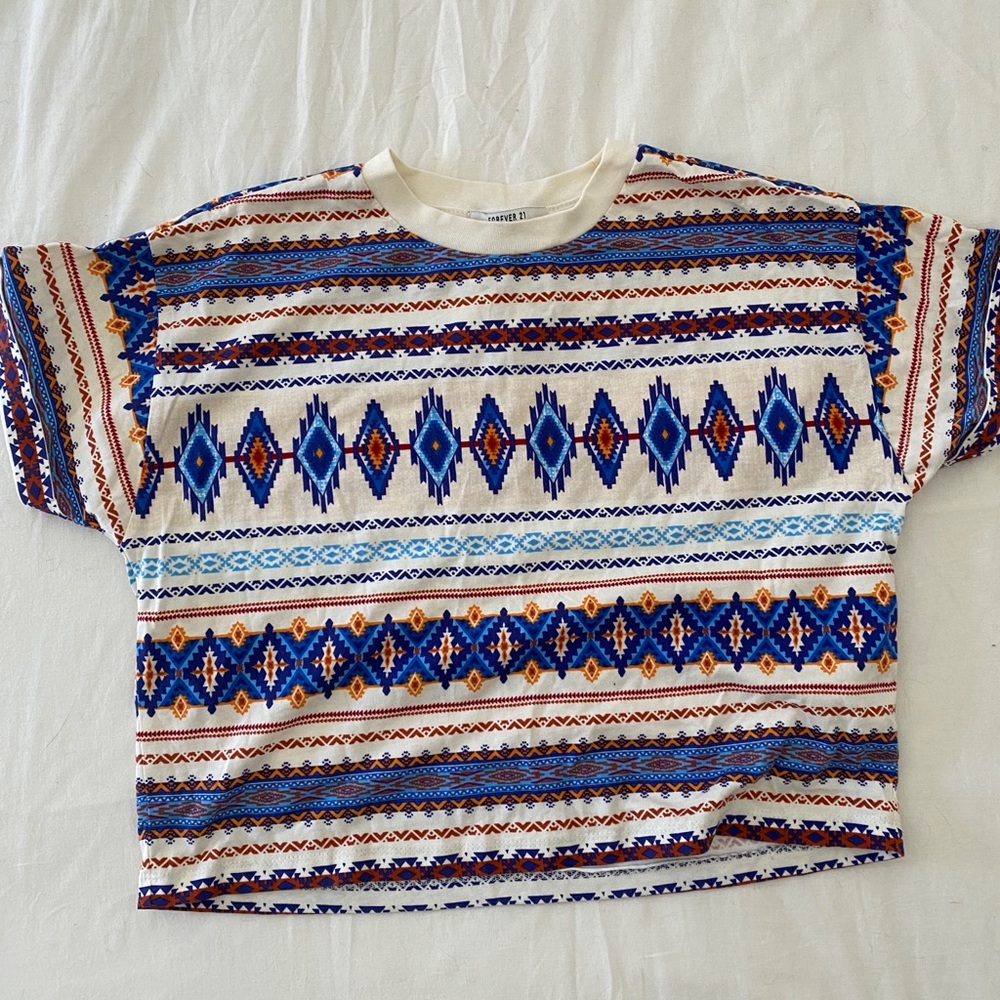 Aztec crop top